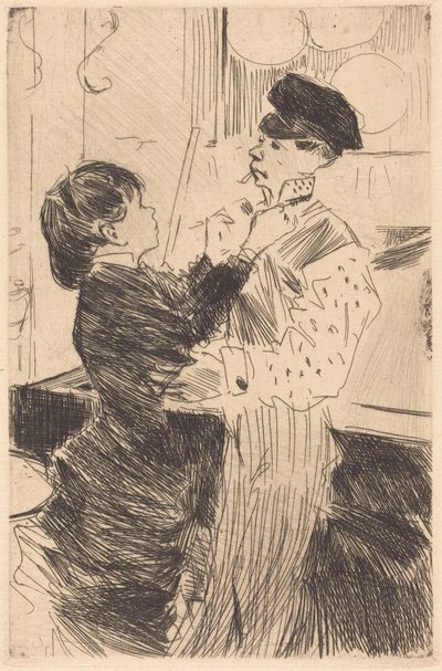 At binde slipset af Jean-Louis Forain
