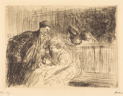 Advokaten taler med den tiltalte (anden tavle) af Jean-Louis Forain