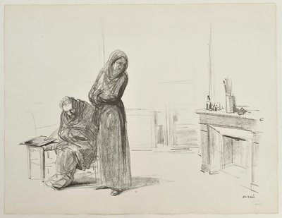 [Personer i et atelier] af Jean-Louis Forain