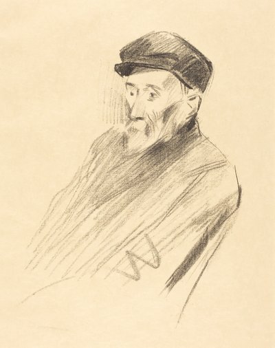 Portræt af Renoir (3. planche) af Jean-Louis Forain