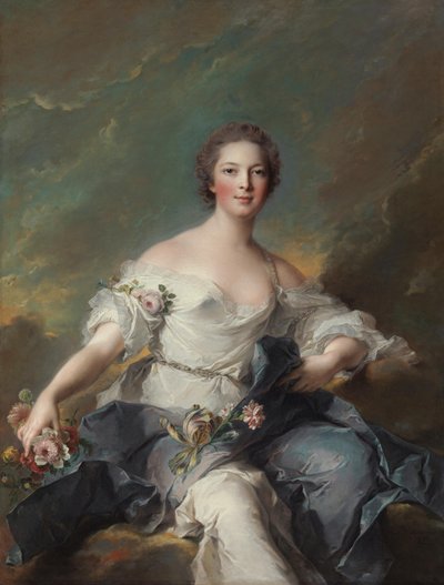 Markisen de Baglion som Flora af Jean-Marc Nattier