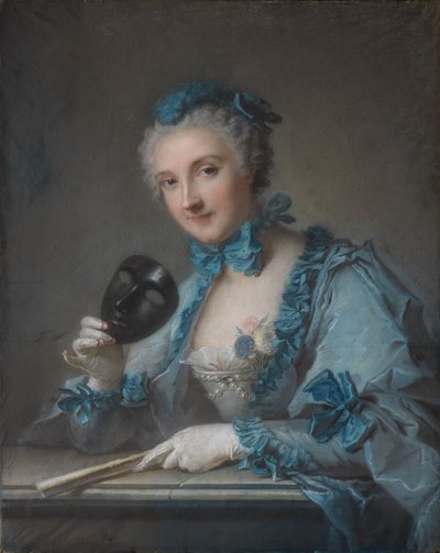 Portræt af Louise-Geneviève Royer af Jean-Marc Nattier