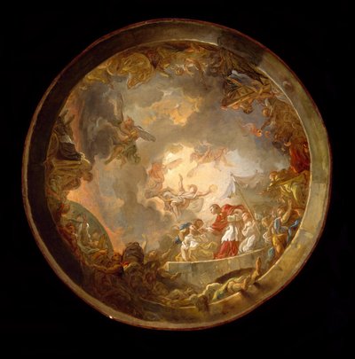 Saint Carlo Borromeo deltager i pestofrene af Jean Simon Berthelemy