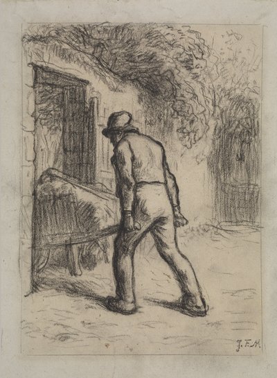 Undersøgelse for mennesket med en trillebør af Jean Francois Millet