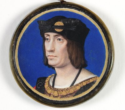 Kong Ludvig XII af Frankrig (akvarel og kropsfarve på vellum) af Jean (attr.to) Perreal