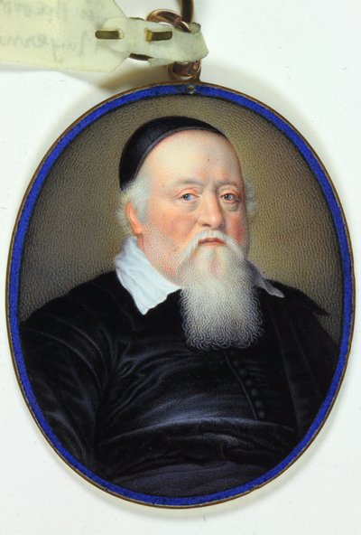 Sir Theodore Turquet de Mayerne (emalje) af Jean (circle of) Petitot