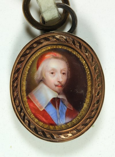 Armand-Jean Du Plessis, Cardinal, Duke De Richelieu (emalje) af Jean (school of) Petitot