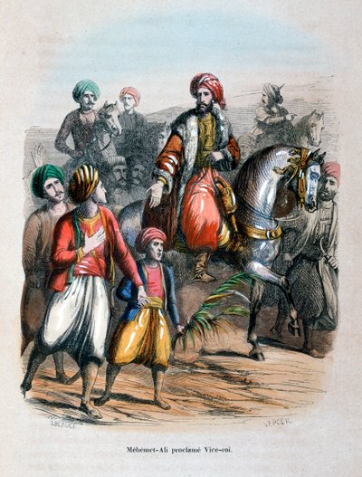 Mehmet Ali udråbt til vicekonge, 1805 1847 af Jean Adolphe Beauce
