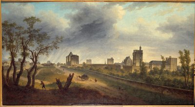 Udsigt over slottet Vincennes Maleri af Adrien Guignet (1816-1854) af Jean Adrien Guignet