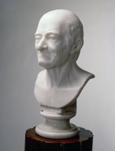 Buste af Voltaire, ca. 1770 (marmor) af Jean Antoine Houdon