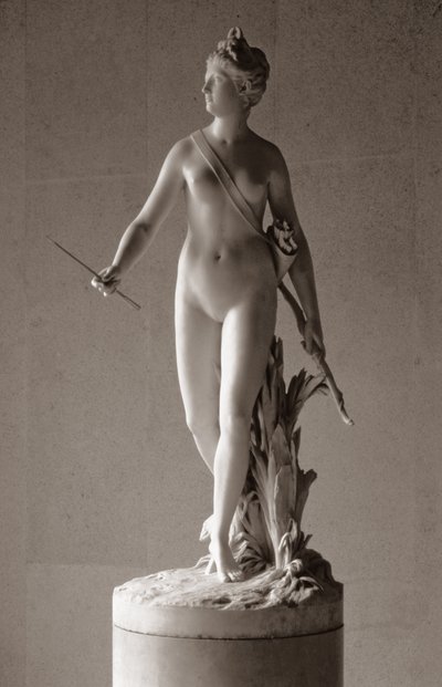 Diana, jægerinden, 1780 (marmor) af Jean Antoine Houdon