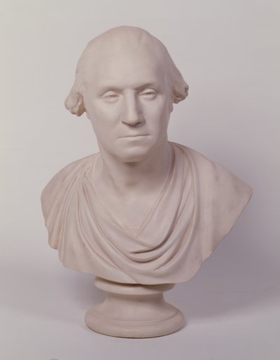 George Washington (malet gips) af Jean Antoine Houdon