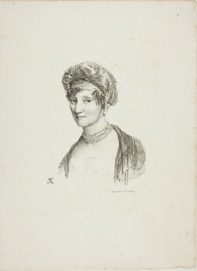 Portræt af en kvinde i en turban af Jean Antoine Laurent