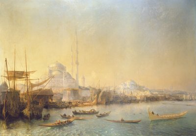 En omfattende udsigt over Konstantinopel og Det Gyldne Horn, 1840 af Jean Antoine Theodore Gudin