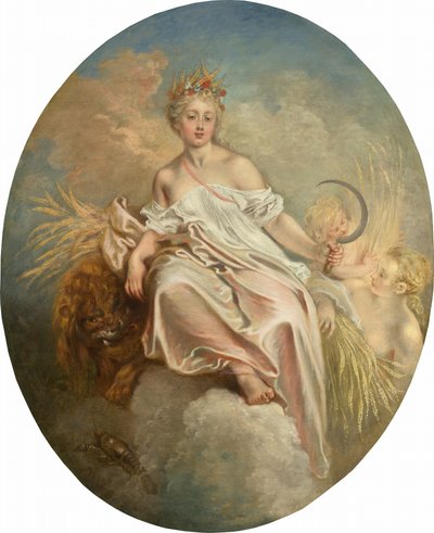 Ceres Summer, ca. 17171718. af Jean Antoine Watteau