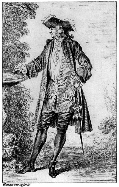 Figur, c1700-1720, 1924 af Jean Antoine Watteau