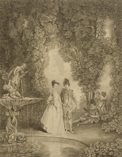 Vandfaldet af Jean Antoine Watteau