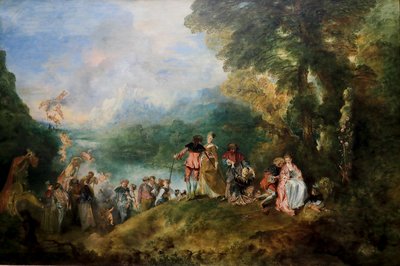 Pilgrimsrejse til Isle of Cythera af Jean Antoine Watteau