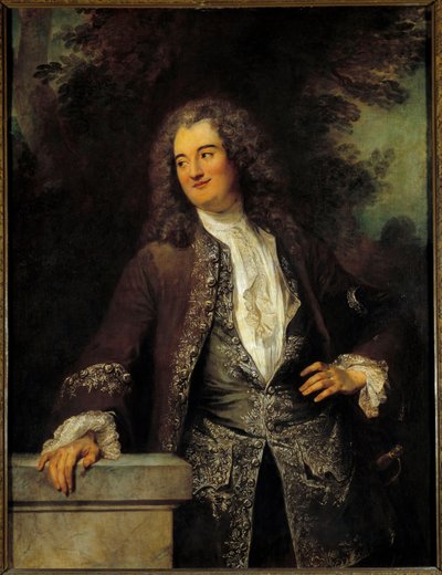 Portræt af et Gentilman-maleri af Jean Antoine Watteau (1684-1721) 1715 Søn. 1,3x0,97 m af Jean Antoine Watteau