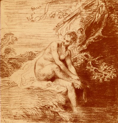 Dianas bad af Jean Antoine Watteau