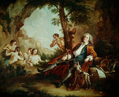 Portræt af Antoine de la Roque af Jean Antoine Watteau