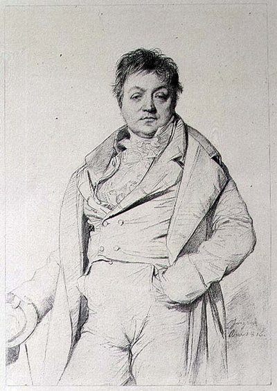 Portræt af en mand af Jean Auguste Dominique (after) Ingres