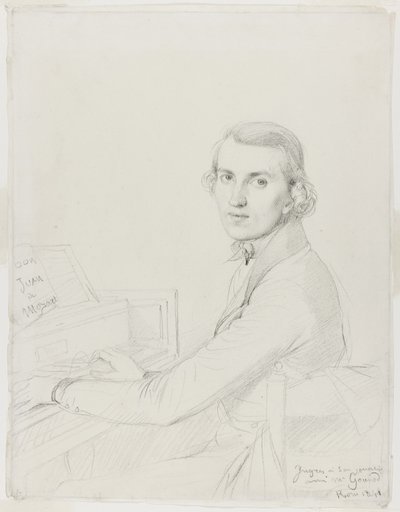 Charles Gounod, 1841 af Jean Auguste Dominique Ingres