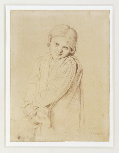 Charlotte-Madeleine Taurel, datter af gravøren ... af Jean Auguste Dominique Ingres