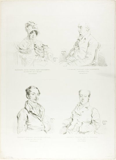 Fire familieportrætter af Jean Auguste Dominique Ingres