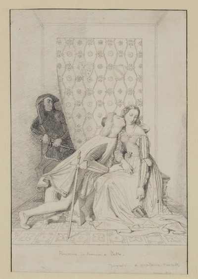 Francesca da Rimini og Paolo af Jean Auguste Dominique Ingres