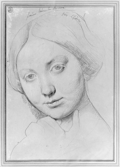Louise de Broglie, grevinde af Haussonville, ca. 1842 (grafit på papir) af Jean Auguste Dominique Ingres