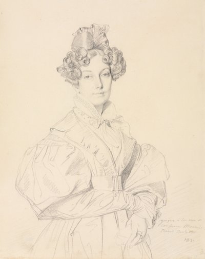 Madame Désiré Raoul-Rochette, 1830. af Jean Auguste Dominique Ingres