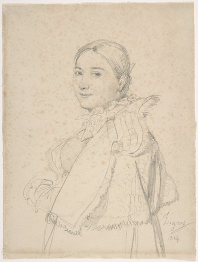 Madame Jean-Auguste-Dominique Ingres, født Madeleine Chapelle af Jean Auguste Dominique Ingres