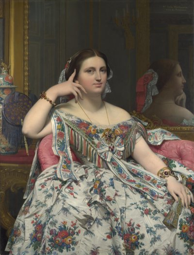 Fru Moitessier af Jean Auguste Dominique Ingres