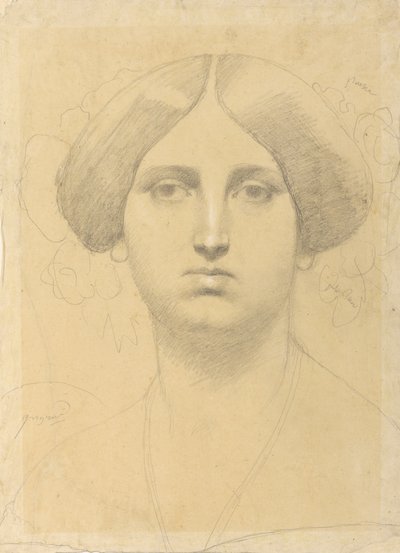 Fru Moitessier af Jean Auguste Dominique Ingres