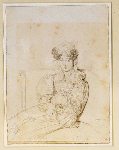 Marie Marcotte de Sainte Marie, svigerinde til Marcotte ... af Jean Auguste Dominique Ingres