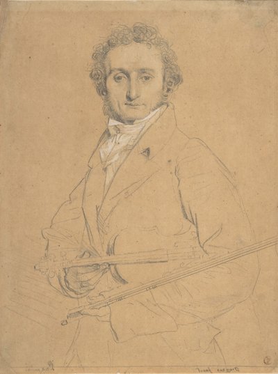 Niccolò Paganini 1784-1840, ca. 1830 af Jean Auguste Dominique Ingres