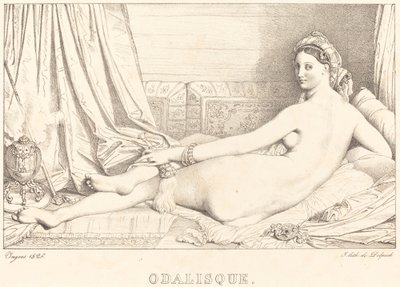 Odalisque af Jean Auguste Dominique Ingres