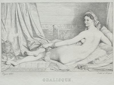 Odalisque af Jean Auguste Dominique Ingres