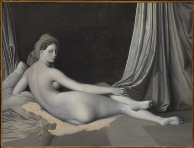 Odaliske i grisaille af Jean Auguste Dominique Ingres
