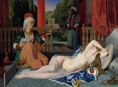 Odalisque med Slave af Jean Auguste Dominique Ingres