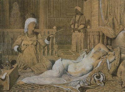Odalisque med en slave, 1858 af Jean Auguste Dominique Ingres