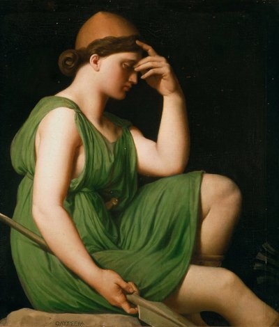 Odysseus. Studie til Homers triumf, ca. 1850. af Jean Auguste Dominique Ingres