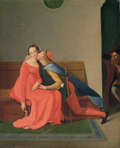 Paolo og Francesca af Jean Auguste Dominique Ingres