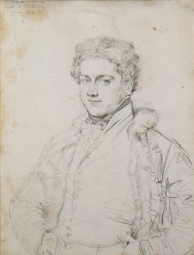 Portræt af Charles Robert Cockerell, 1817 af Jean Auguste Dominique Ingres