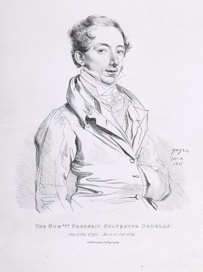Portræt af Frederick Sylvester Douglas af Jean Auguste Dominique Ingres