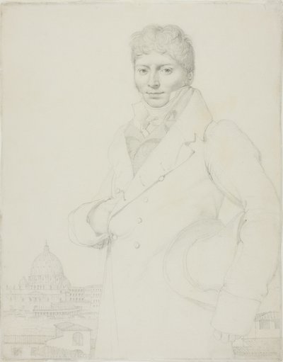 Portræt af Jean-Louis Robin af Jean Auguste Dominique Ingres