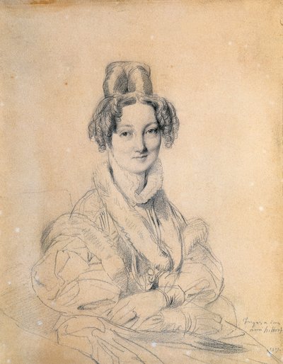 Portræt af Madame Hittorff af Jean Auguste Dominique Ingres