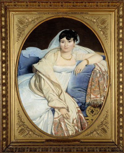 Portræt af Madame Riviere (1773-1848) Hustru af Philibert Riviere Maleri af Jean Auguste Dominique Ingres (1780-1867) 1806 søn. 1,16x0,9 m - - Madame Philibert Riviere, født Marie Françoise Jacquette Bibiane Blot de Beauregard (1773-1848). Maleri af John af Jean Auguste Dominique Ingres