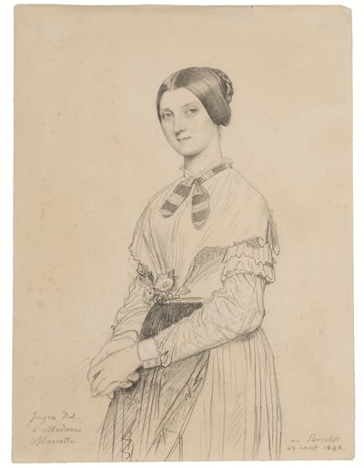 Portræt af Marie Marcotte af Jean Auguste Dominique Ingres